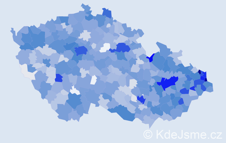 Jméno: 'Evžen', počet výskytů 3170 v celé ČR