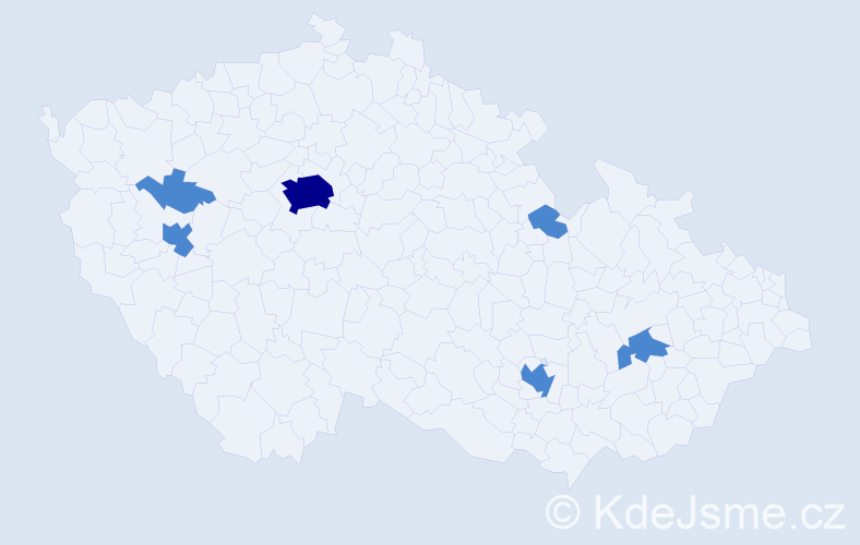 Jméno: 'Kristijan', počet výskytů 8 v celé ČR
