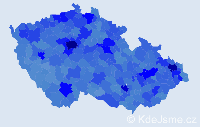 Jméno: 'Petr', počet výskytů 273470 v celé ČR