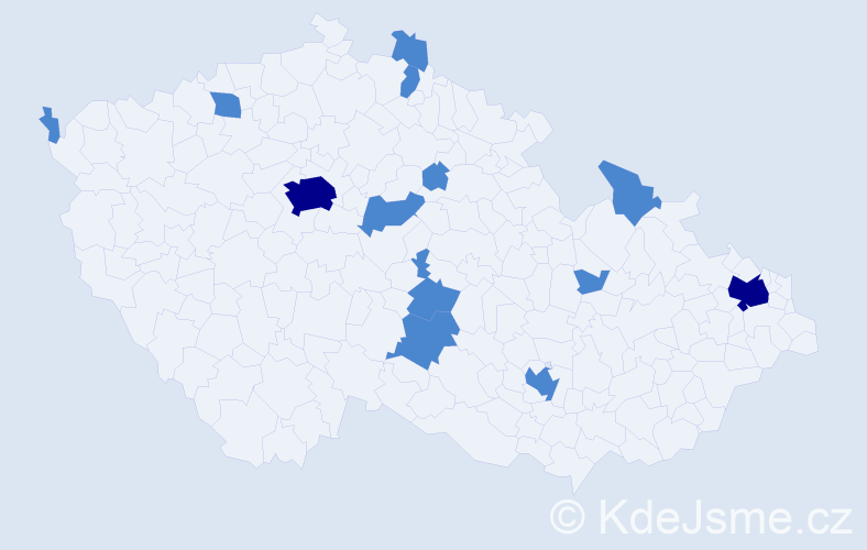 Jméno: 'Ngoc Hai', počet výskytů 17 v celé ČR