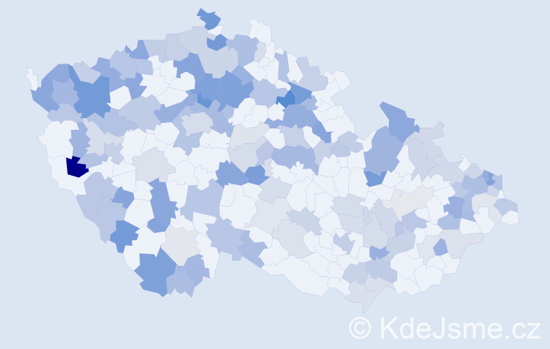 Jméno: 'Ludovít', počet výskytů 269 v celé ČR