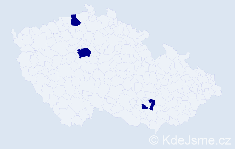 Jméno: 'Kazim', počet výskytů 3 v celé ČR