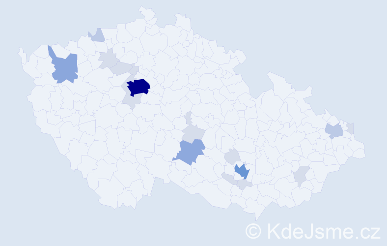 Jméno: 'Karine', počet výskytů 47 v celé ČR