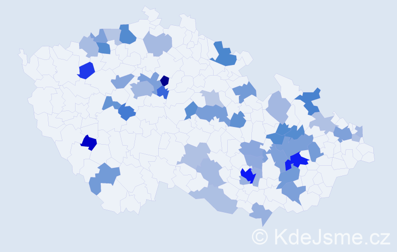 Jméno: 'Diego', počet výskytů 94 v celé ČR