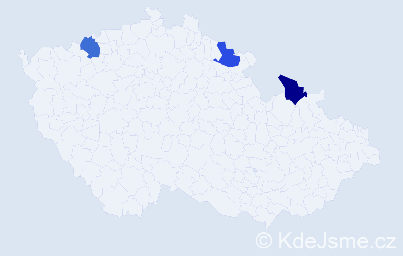 Jméno: 'Rosalinde', počet výskytů 3 v celé ČR