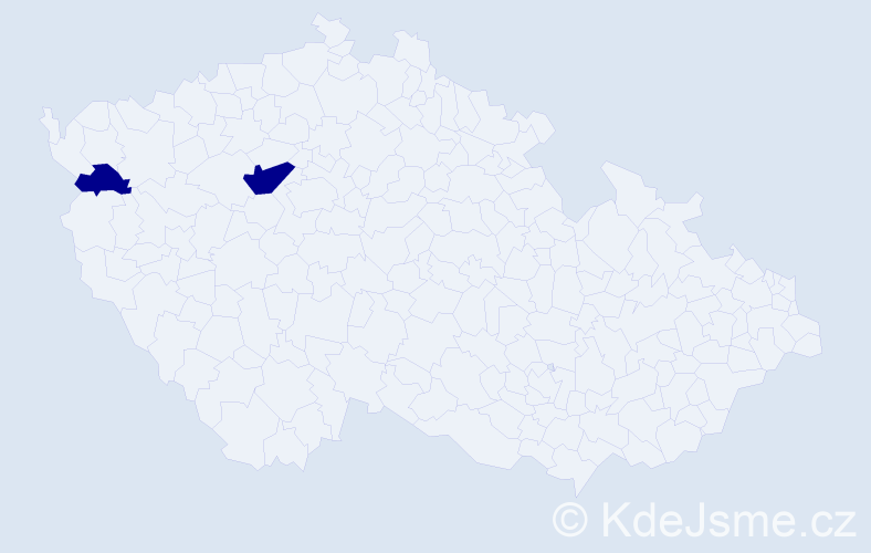 Jméno: 'Kristián Gabriel', počet výskytů 2 v celé ČR