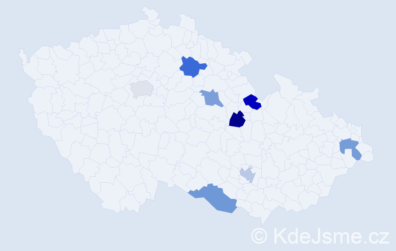 Jméno: 'Adam Stanislav', počet výskytů 8 v celé ČR