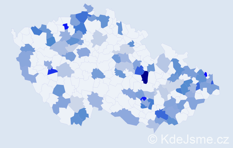 Jméno: 'Fabián', počet výskytů 166 v celé ČR