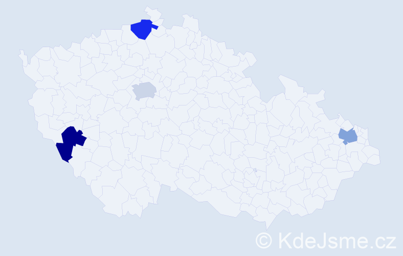 Jméno: 'Xuan Tai', počet výskytů 4 v celé ČR