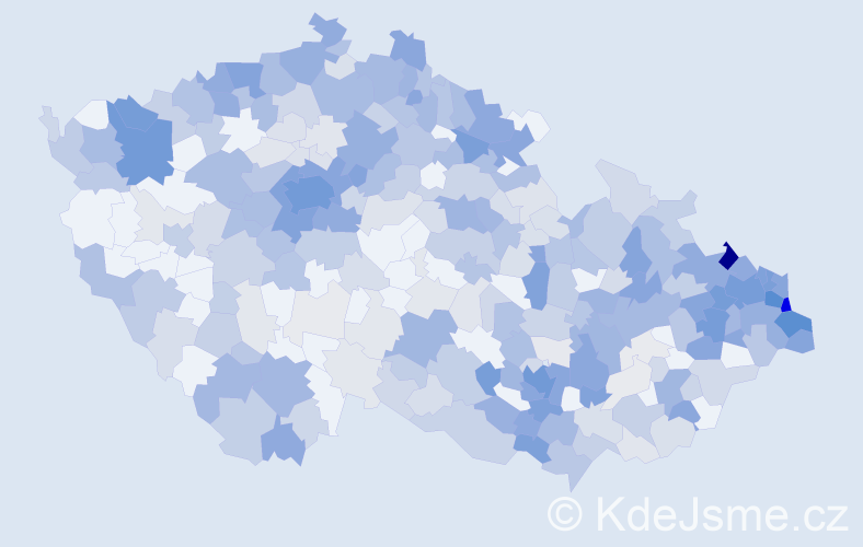 Jméno: 'Oskar', počet výskytů 1034 v celé ČR