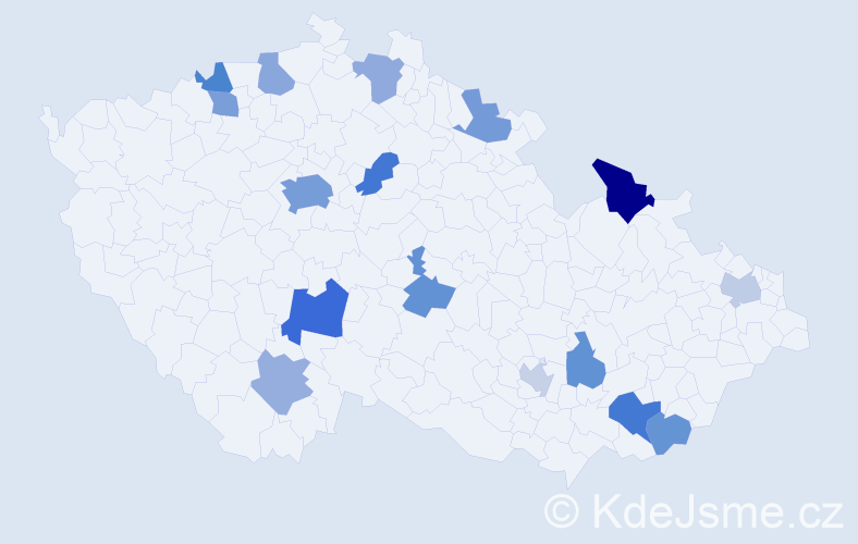 Jméno: 'Norman', počet výskytů 28 v celé ČR