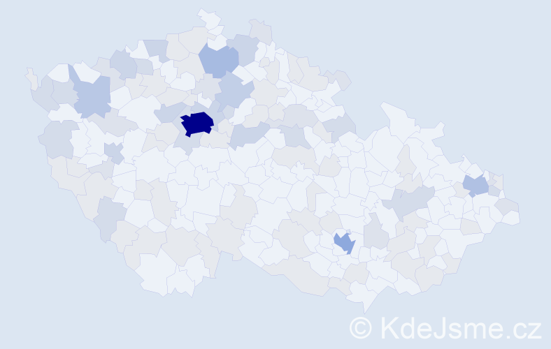 Jméno: 'Jurij', počet výskytů 222 v celé ČR