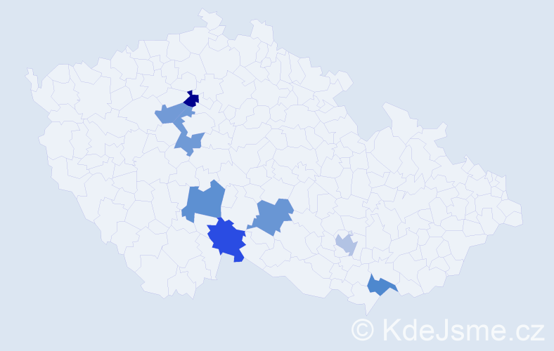 Jméno: 'Enzo', počet výskytů 8 v celé ČR