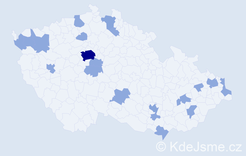Jméno: 'Arian', počet výskytů 32 v celé ČR