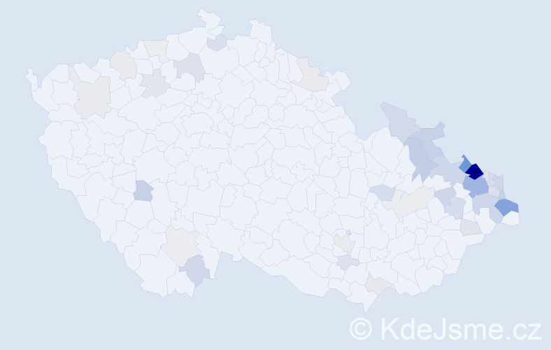 Jméno: 'Edeltruda', počet výskytů 128 v celé ČR