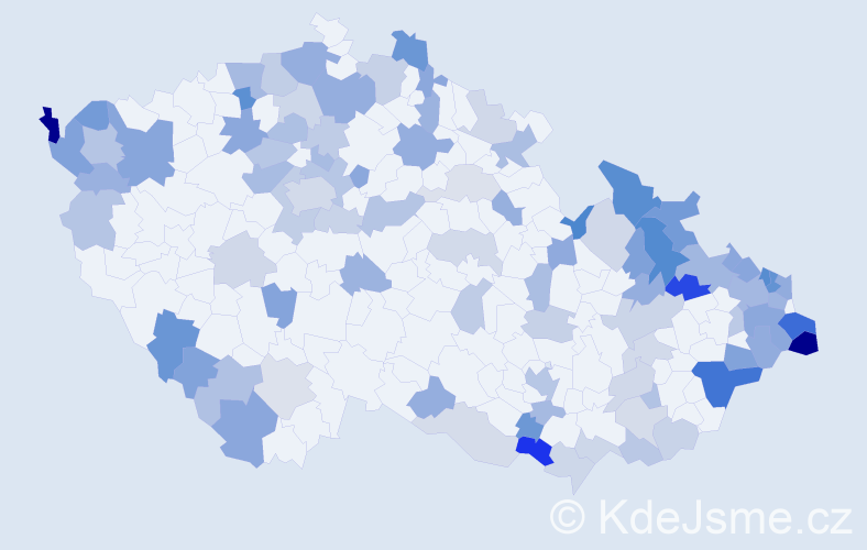 Jméno: 'Rozalie', počet výskytů 178 v celé ČR