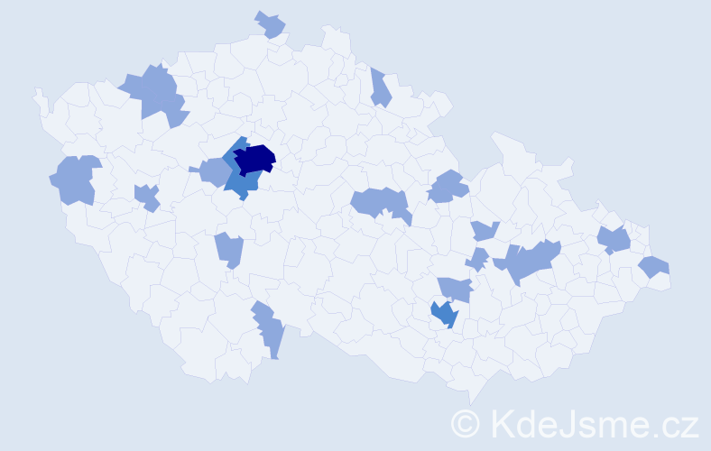 Jméno: 'Lilia', počet výskytů 28 v celé ČR