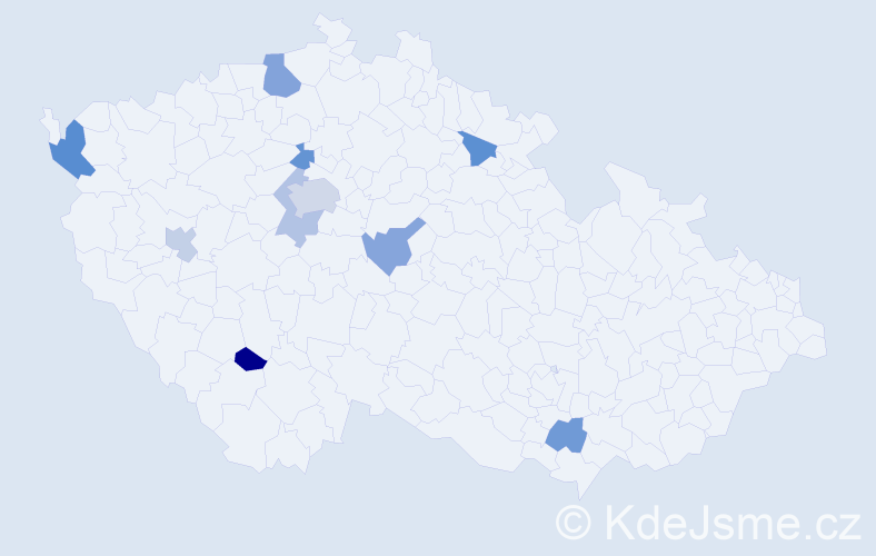 Jméno: 'Thi Dieu Linh', počet výskytů 15 v celé ČR