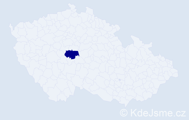 Jméno: 'Daricha', počet výskytů 1 v celé ČR