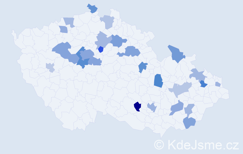Jméno: 'Sofie Anna', počet výskytů 41 v celé ČR