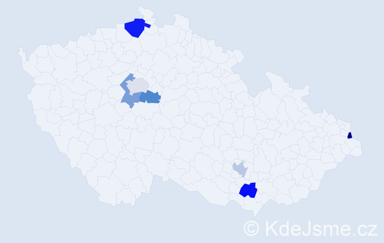 Jméno: 'Joana', počet výskytů 8 v celé ČR