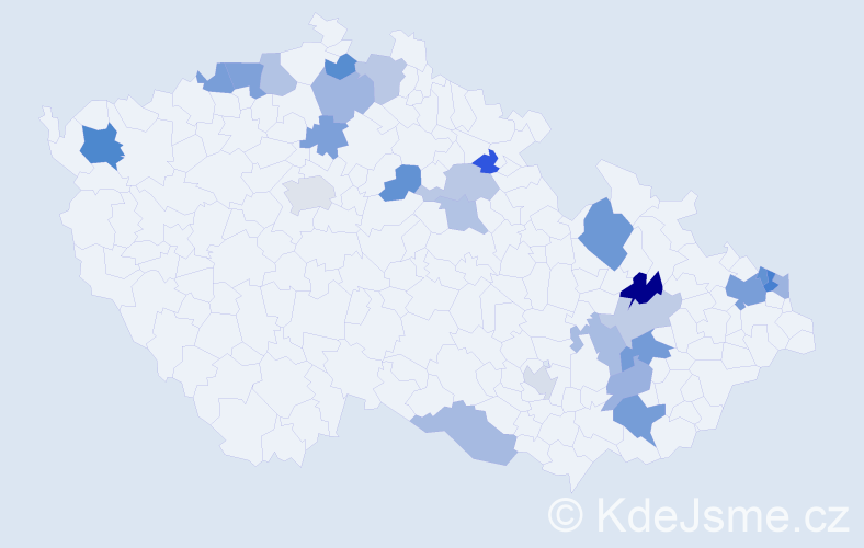 Jméno: 'Rosalinda', počet výskytů 39 v celé ČR