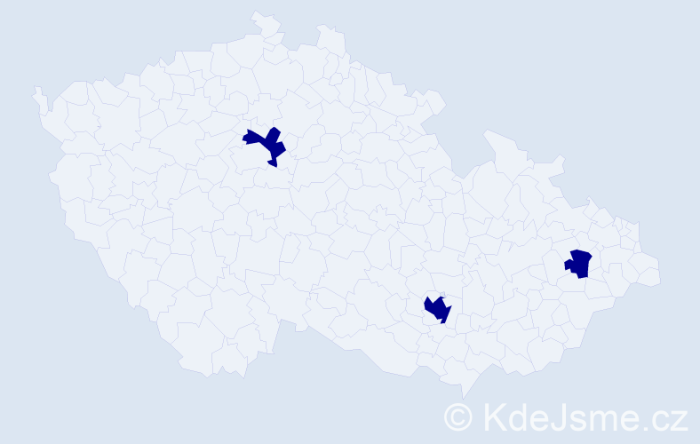 Jméno: 'Patrick Alexander', počet výskytů 3 v celé ČR
