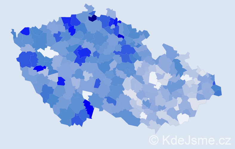 Jméno: 'Ota', počet výskytů 2155 v celé ČR