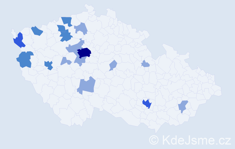 Jméno: 'Khoi', počet výskytů 32 v celé ČR