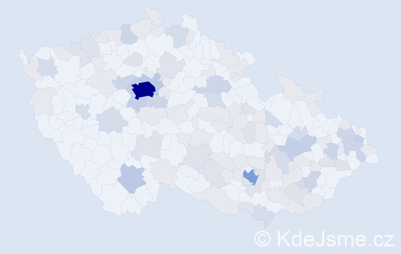 Jméno: 'Lara', počet výskytů 244 v celé ČR