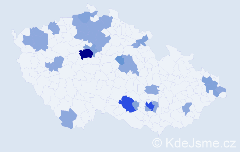 Jméno: 'Riana', počet výskytů 58 v celé ČR