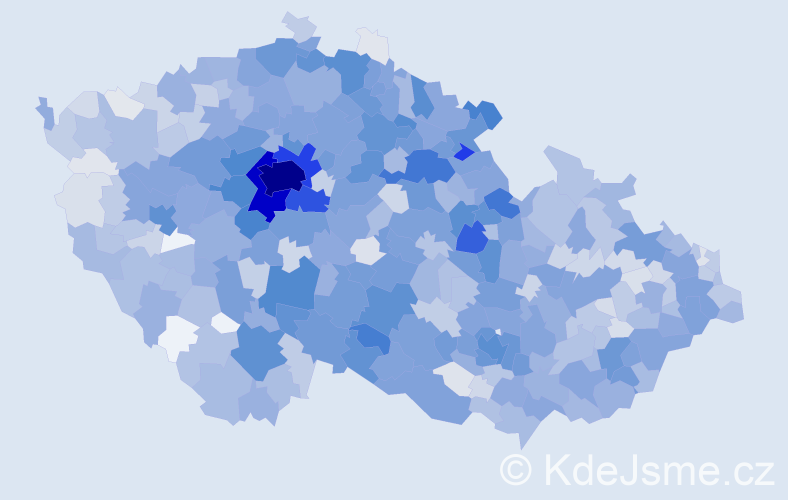 Jméno: 'Jáchym', počet výskytů 3199 v celé ČR