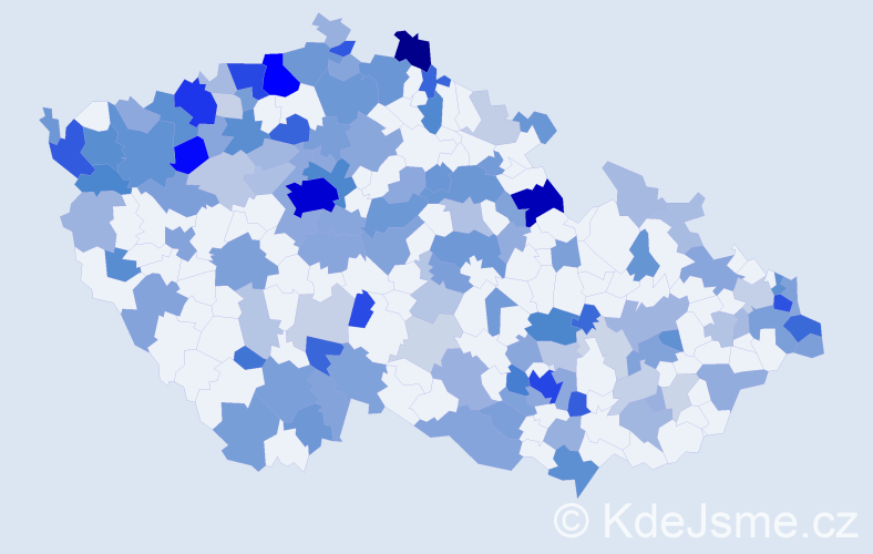 Jméno: 'Eugen', počet výskytů 371 v celé ČR