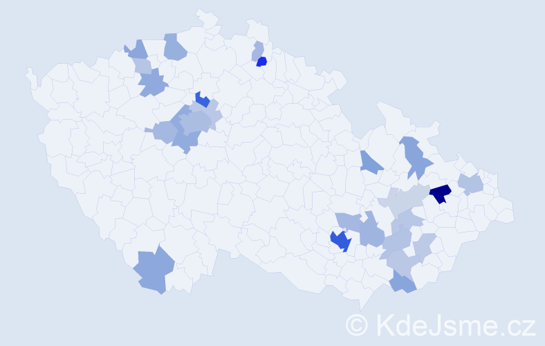 Jméno: 'Carlos', počet výskytů 56 v celé ČR