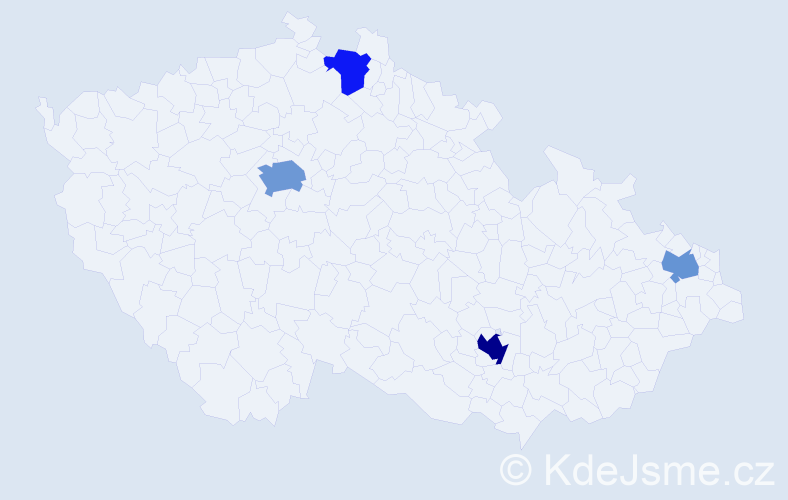 Jméno: 'Lian', počet výskytů 8 v celé ČR