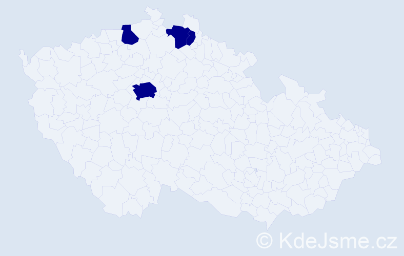 Jméno: 'Jeník', počet výskytů 4 v celé ČR