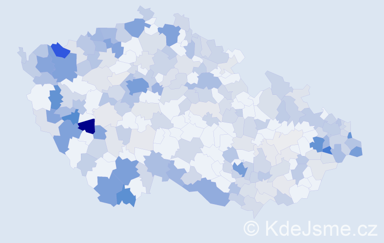 Jméno: 'Christian', počet výskytů 556 v celé ČR