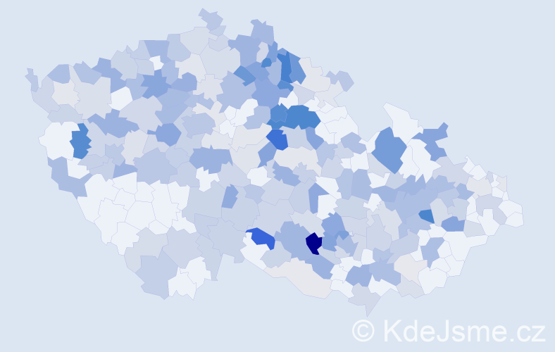 Jméno: 'Dobroslav', počet výskytů 451 v celé ČR