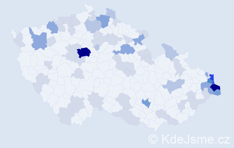 Jméno: 'Alina', počet výskytů 143 v celé ČR