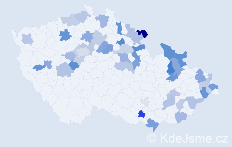Jméno: 'Sidonia', počet výskytů 66 v celé ČR