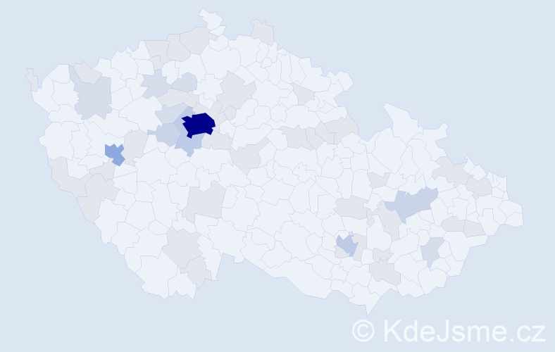 Jméno: 'Anastasija', počet výskytů 106 v celé ČR