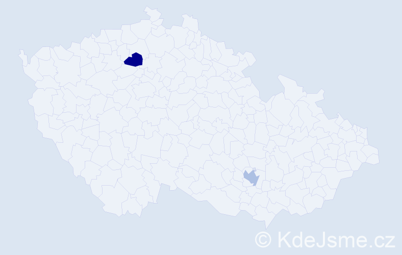 Jméno: 'Edik', počet výskytů 2 v celé ČR