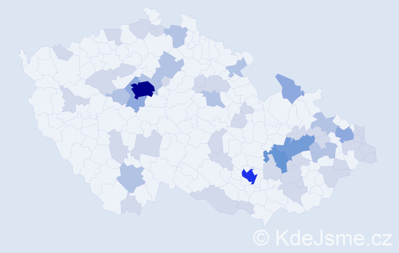 Jméno: 'Matias', počet výskytů 103 v celé ČR