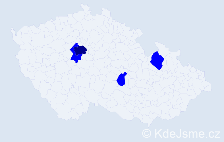 Jméno: 'Davit', počet výskytů 5 v celé ČR