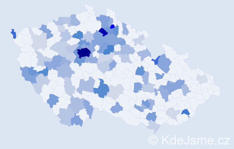 Jméno: 'Khrystyna', počet výskytů 283 v celé ČR