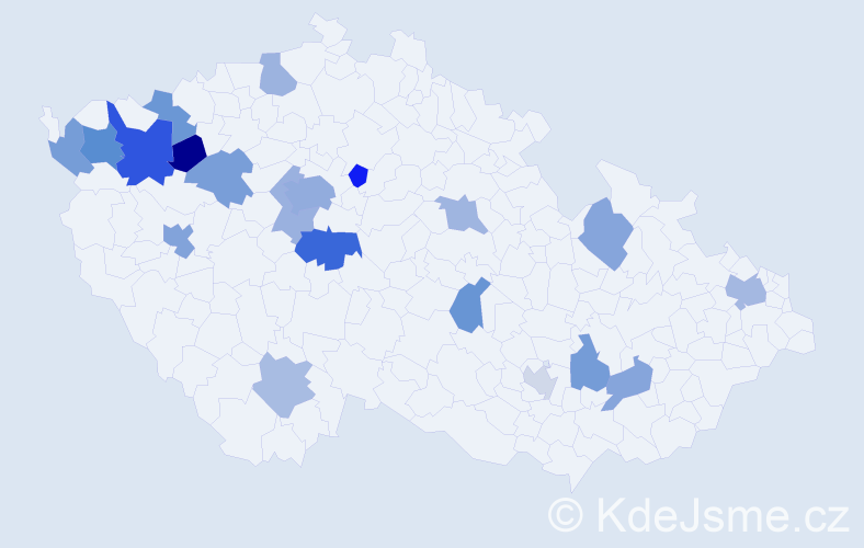 Jméno: 'Jelizaveta', počet výskytů 33 v celé ČR