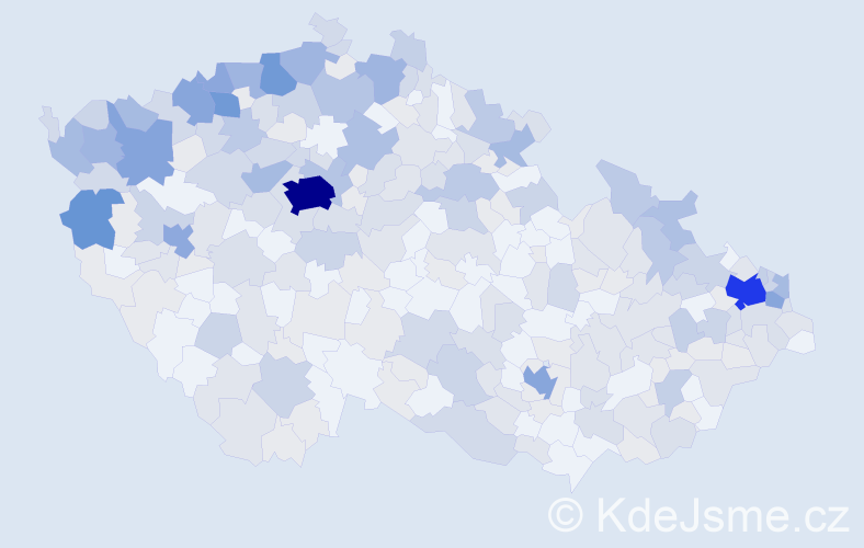 Jméno: 'Vasil', počet výskytů 742 v celé ČR