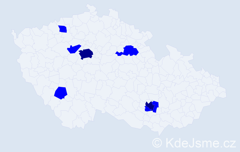 Jméno: 'Nils', počet výskytů 9 v celé ČR