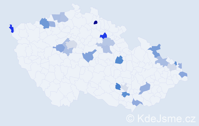 Jméno: 'Luba', počet výskytů 28 v celé ČR