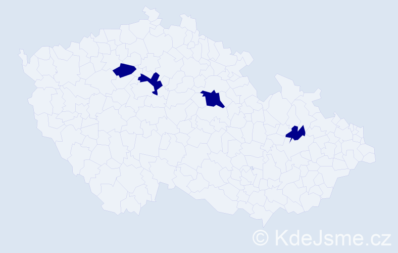 Jméno: 'Adam Michal', počet výskytů 4 v celé ČR